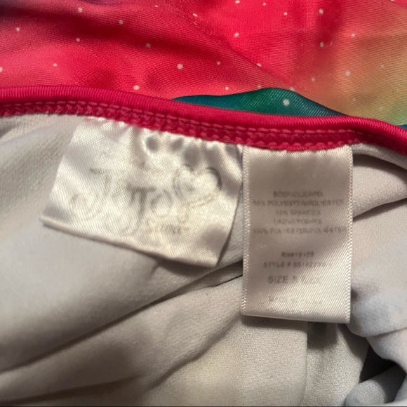 Set of two Jojo Siwa Rainbow One Piece Bathing Suits, Size 5-6 and 10-12 - Picture 6 of 9